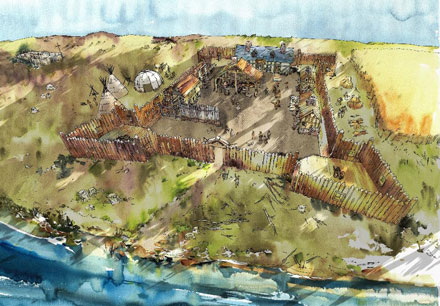 Reconstitution du fort de Ville-Marie