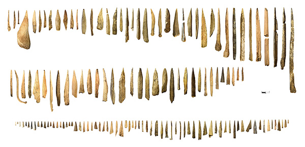 Variabilité des « poinçons » en os du site Droulers-Tsiionhiakwatha, En Montérégie