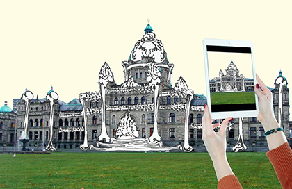 Exemple d'application de réalité augmentée