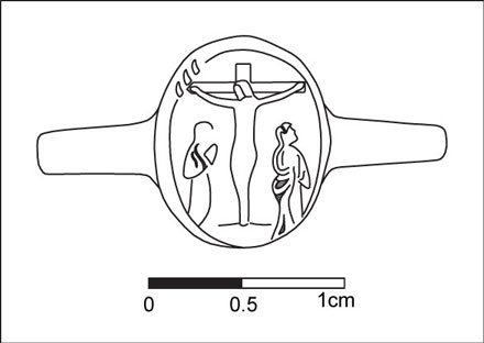 Représentation schématique d'une bague dite « jésuite »