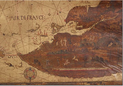 Mappemonde de 1546, "North America"