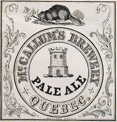 Étiquette commerciale de Mc.Callum’s Brewery