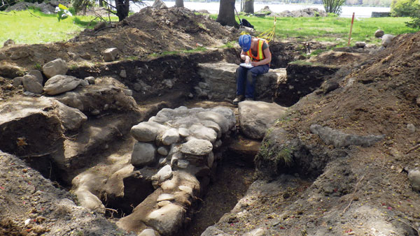 Intervention archéologique sur le site du fort Lorette en 2017